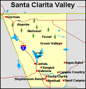 "general map of santa clarita,ca"